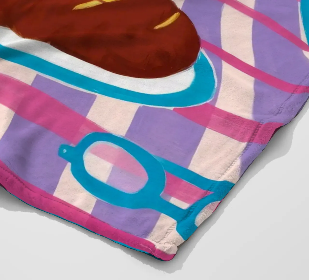 Shared Picnic Harmony fleece blanket by Muse Artworks