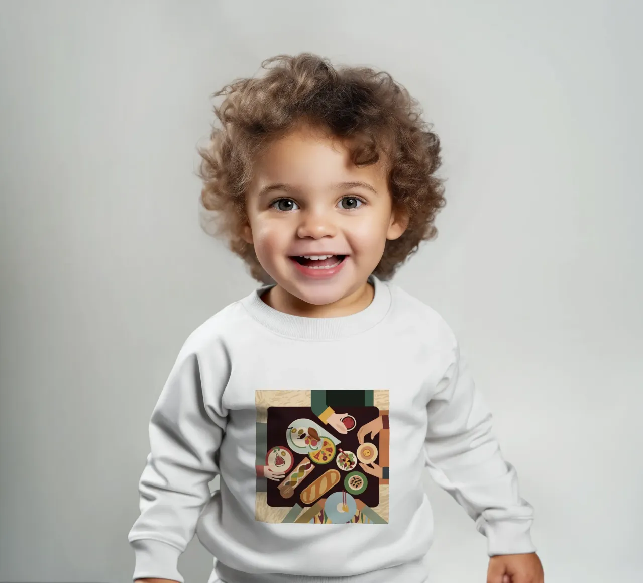 Abundant Table Flatlay Baby Sweatshirt von Muse Artworks
