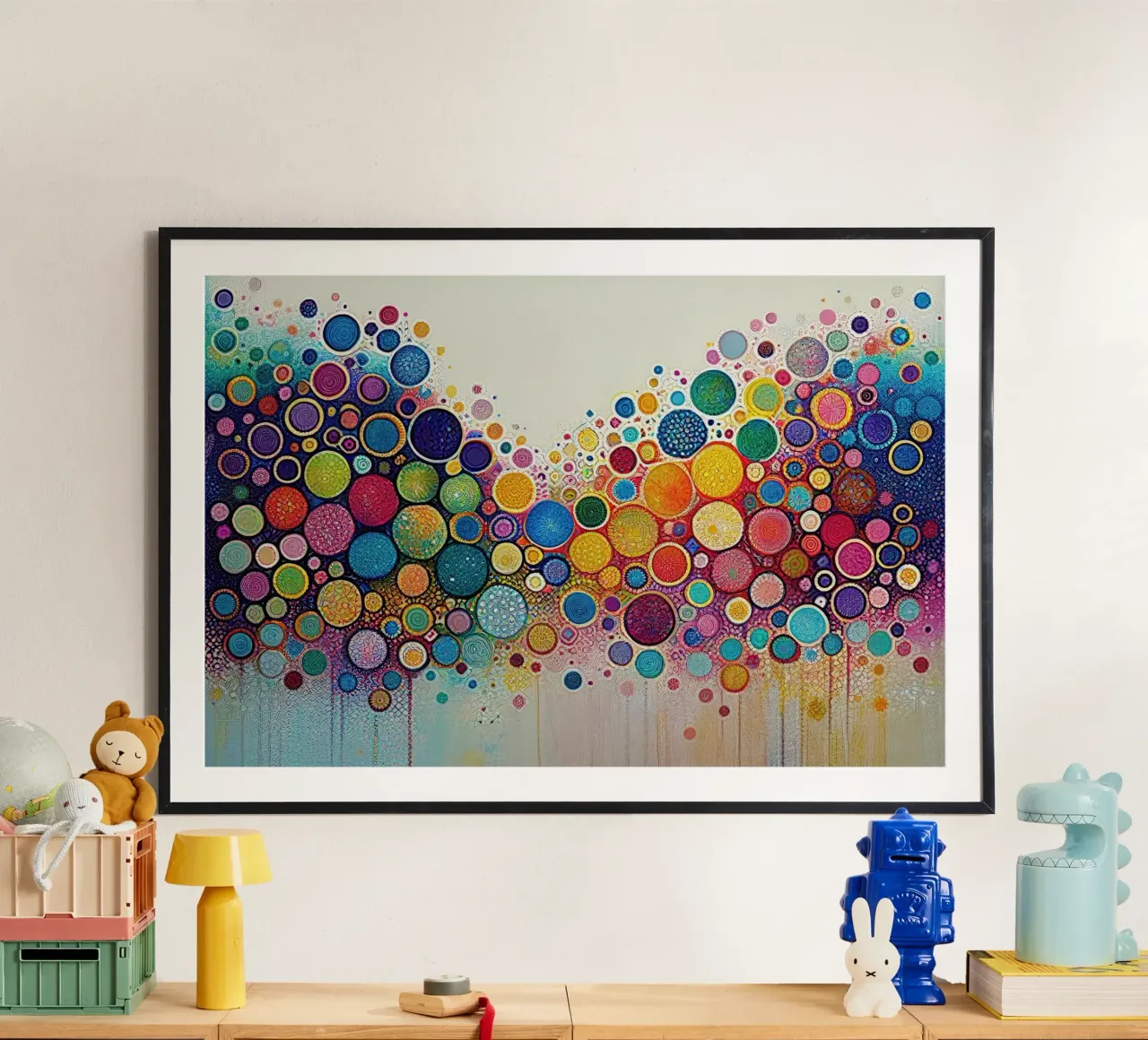 Arte da parete di Imagine poster con telaio in alluminio da Imagine