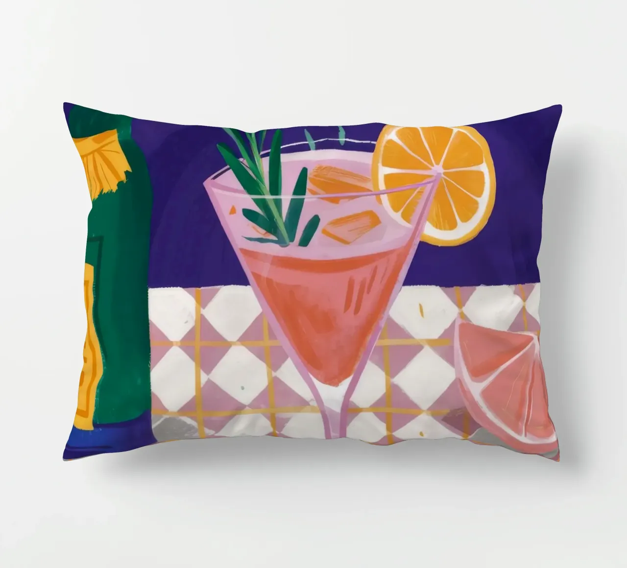 Spruzzata di lime e tonico cuscino da Muse Artworks