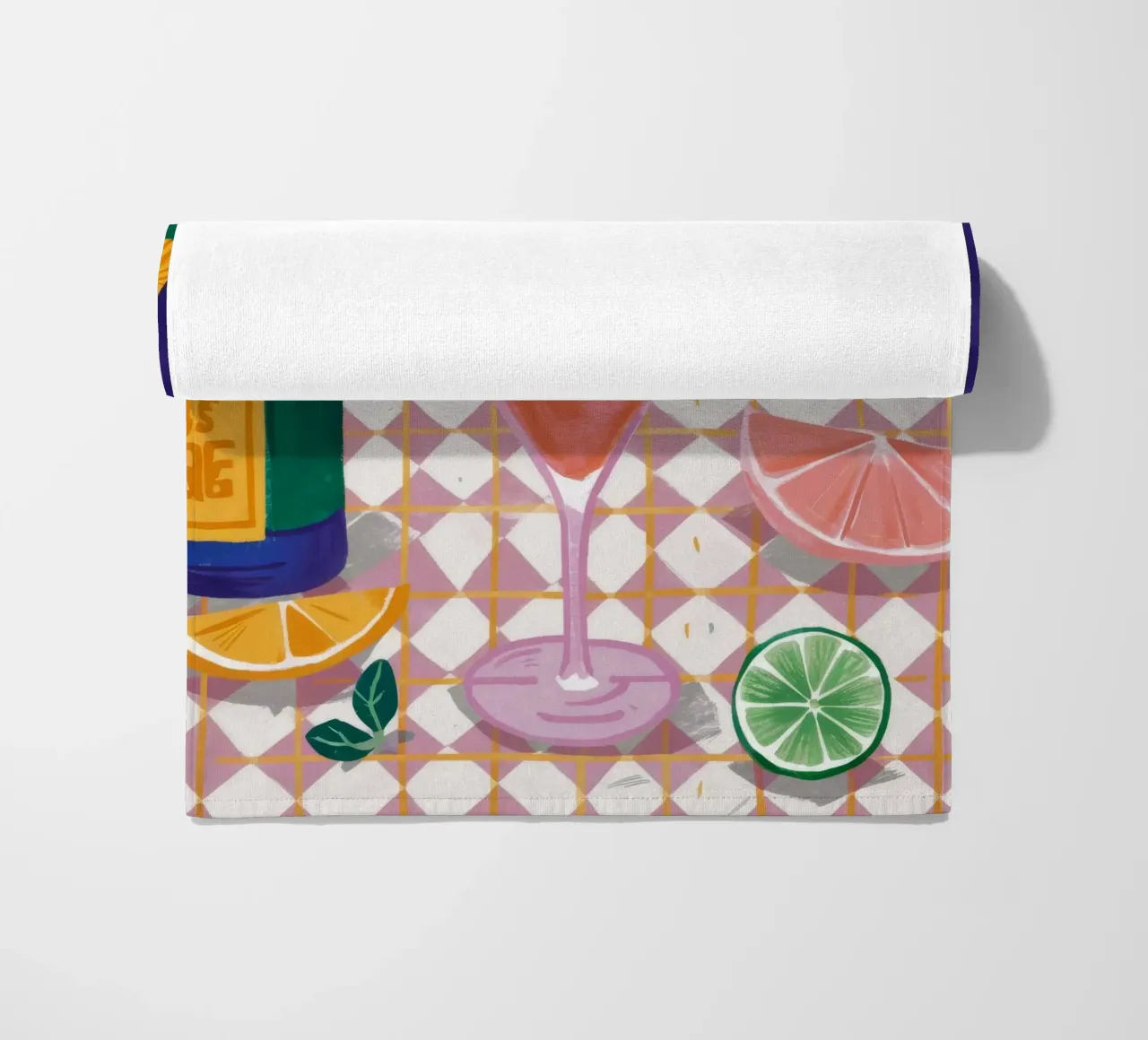 Spruzzata di lime e tonico telo mare da Muse Artworks