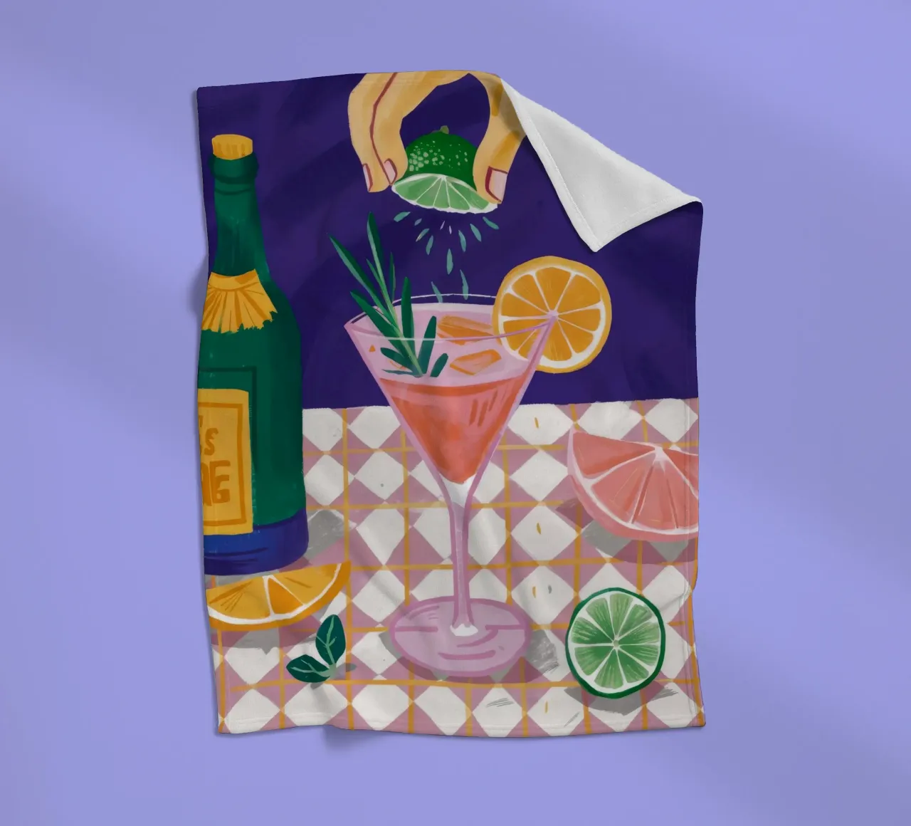 Spruzzata di lime e tonico coperta in pile da Muse Artworks