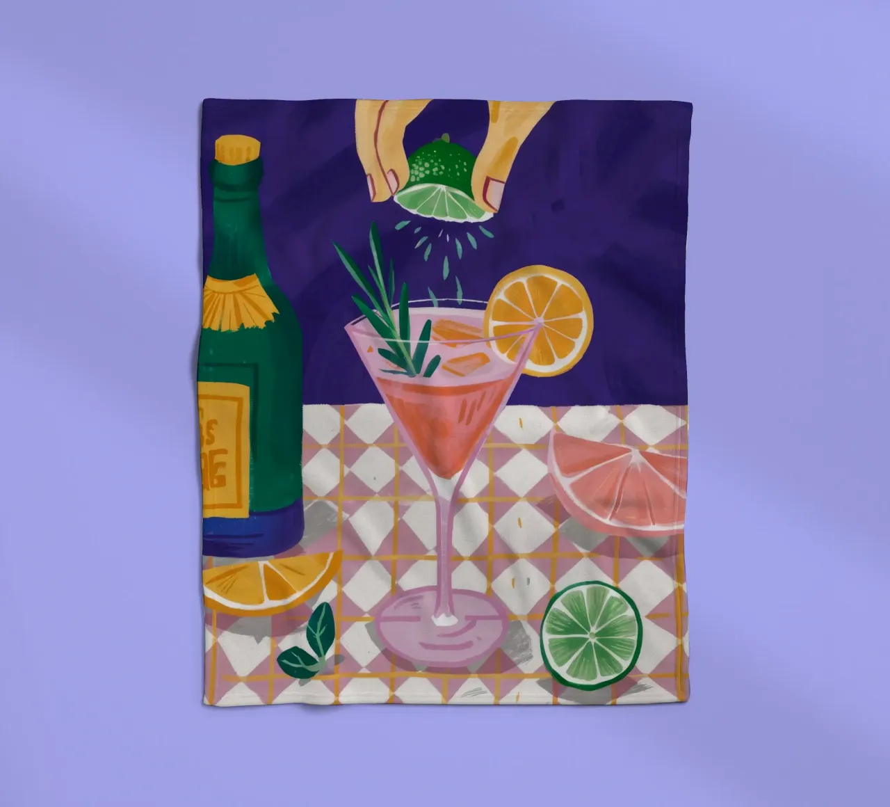 Spruzzata di lime e tonico coperta in pile da Muse Artworks