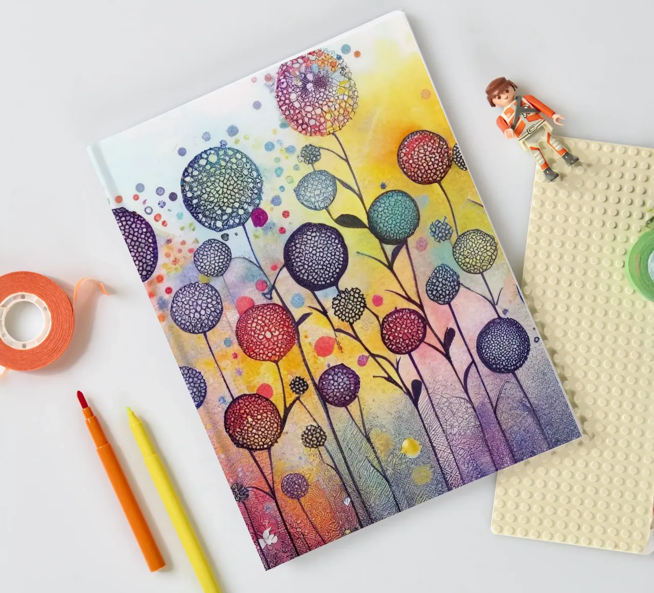 Art mural d'Imagine carnet de notes de Imagine
