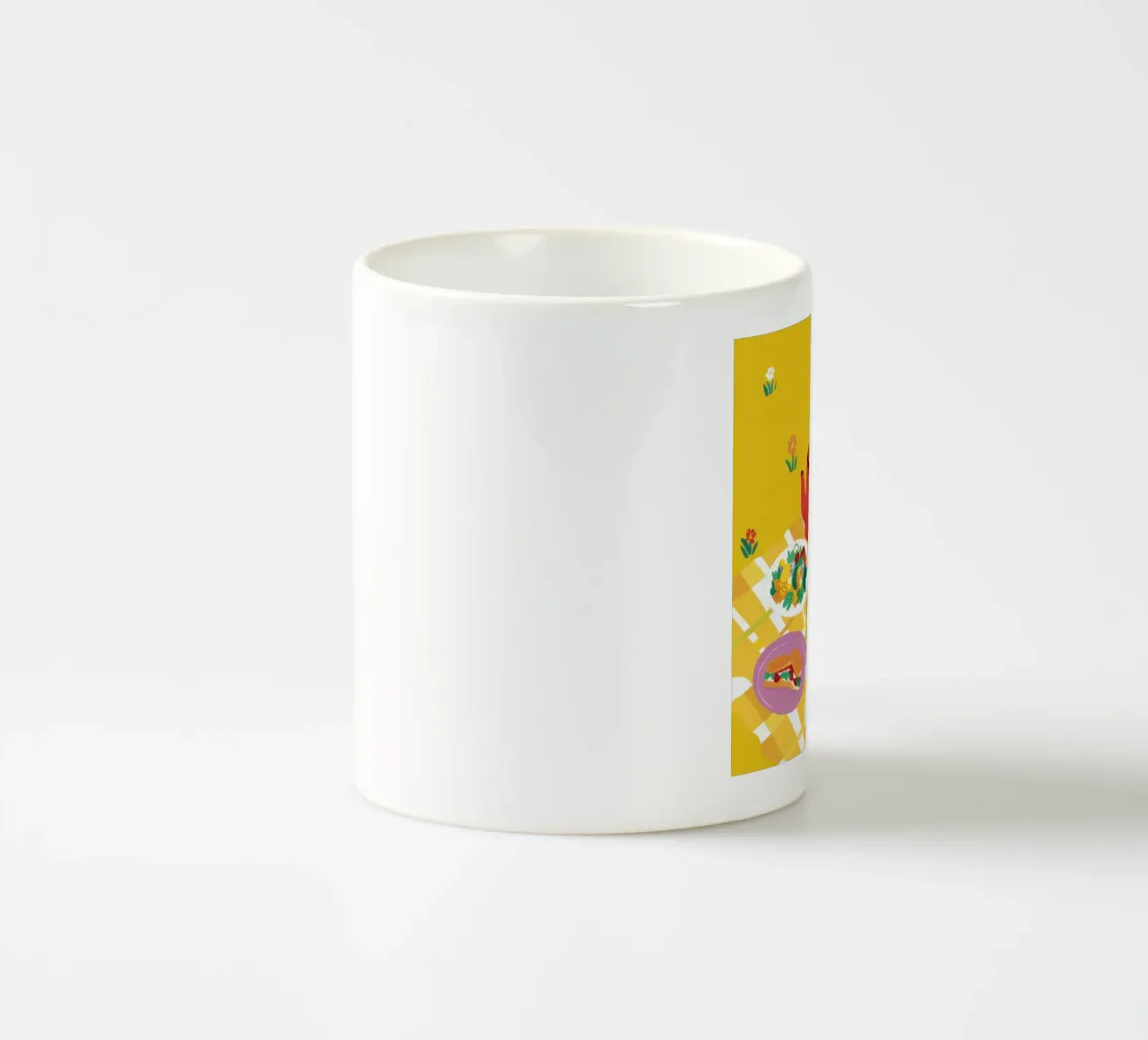 Red Teapot Picnic tazza in ceramica da Muse Artworks