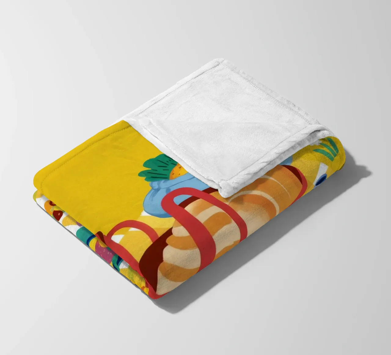 Red Teapot Picnic coperta in pile da Muse Artworks