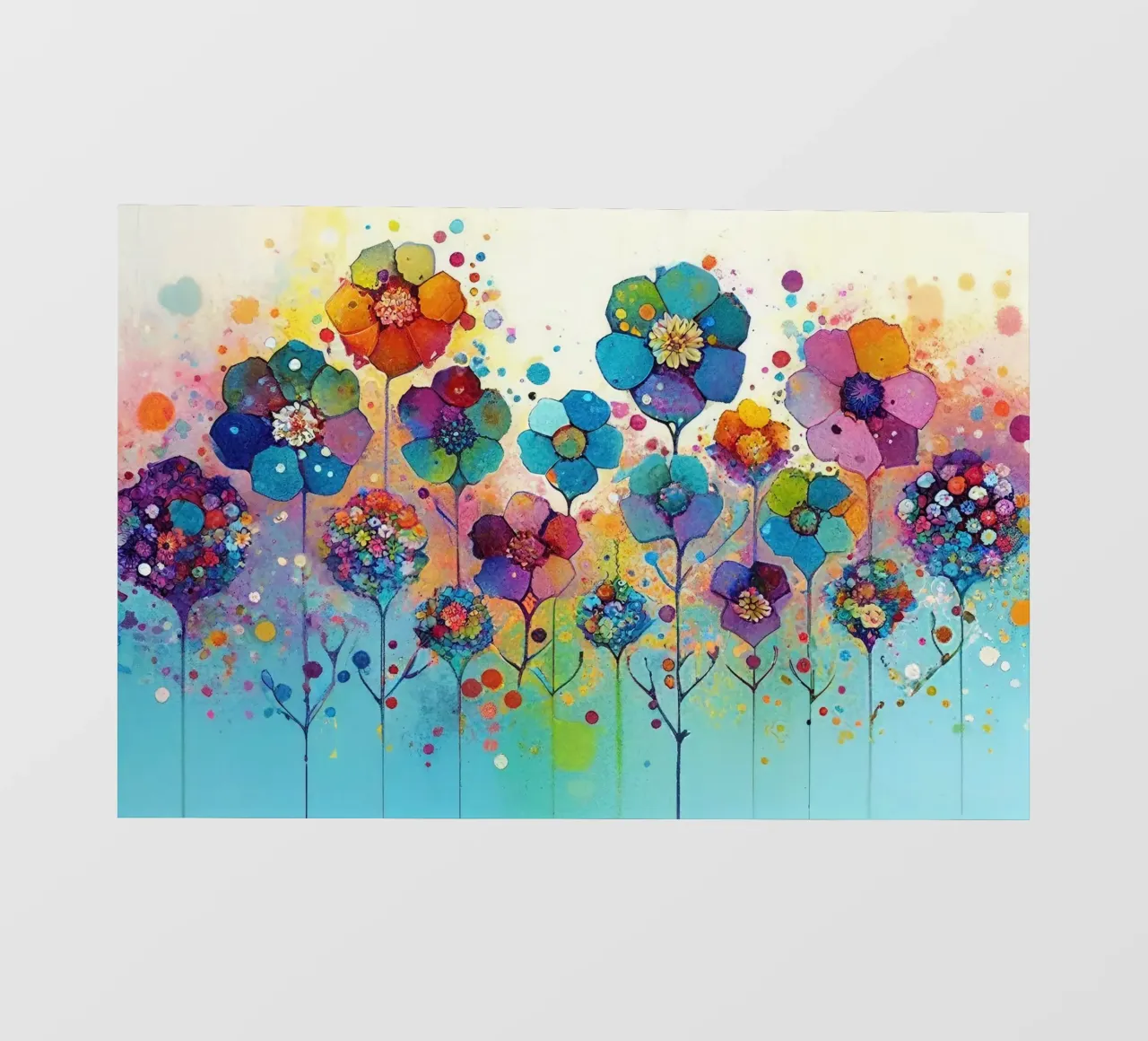 Fiori colorati telo in pvc da Imagine