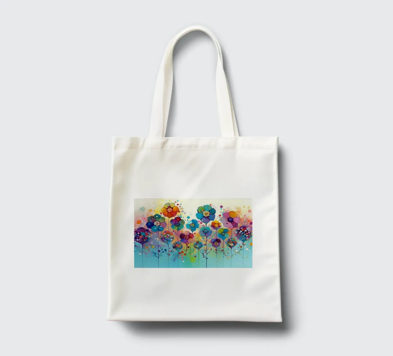 Fiori colorati borsa in juta da Imagine