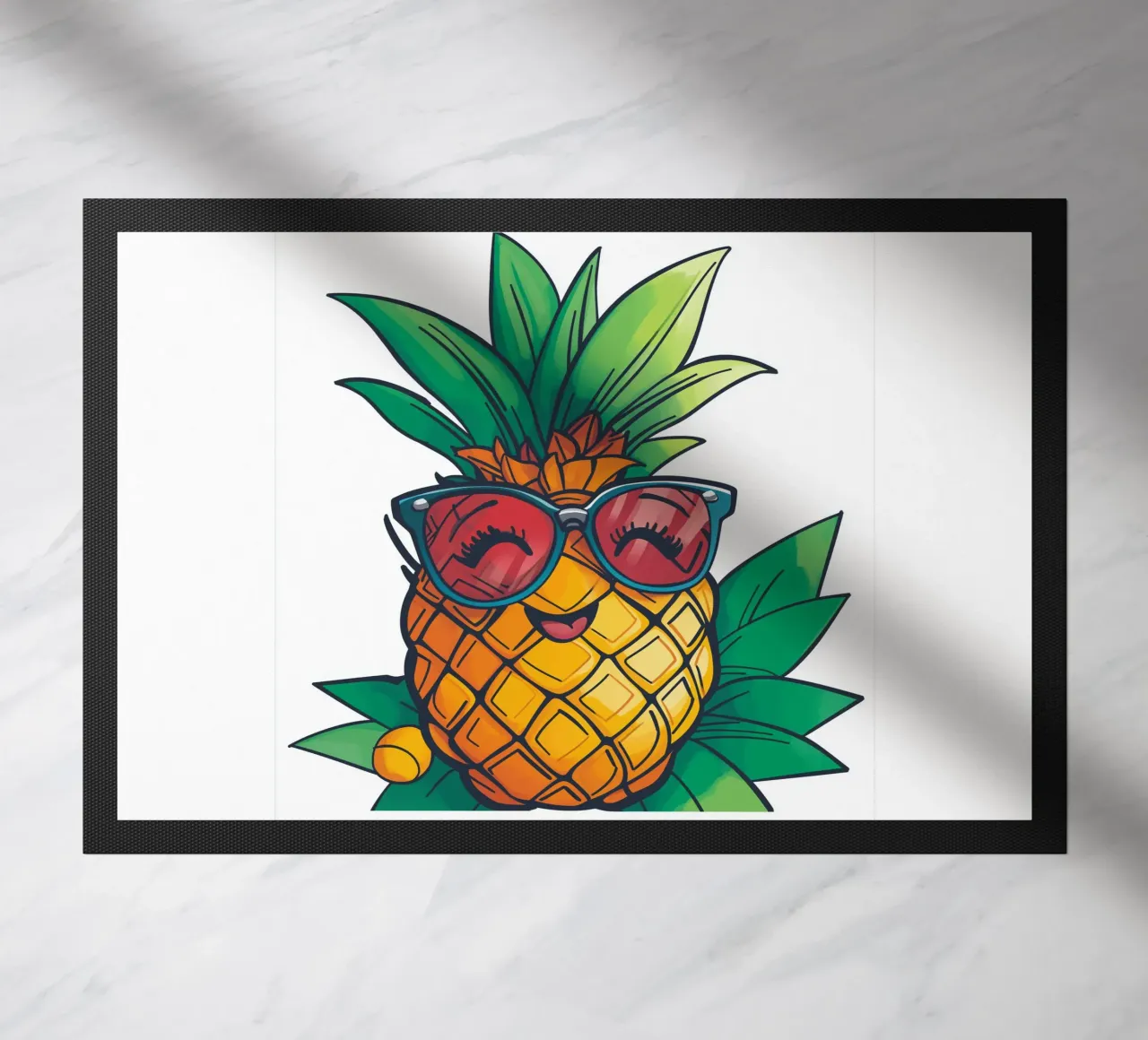 Happy Pineapple doormat by Motivate-Today