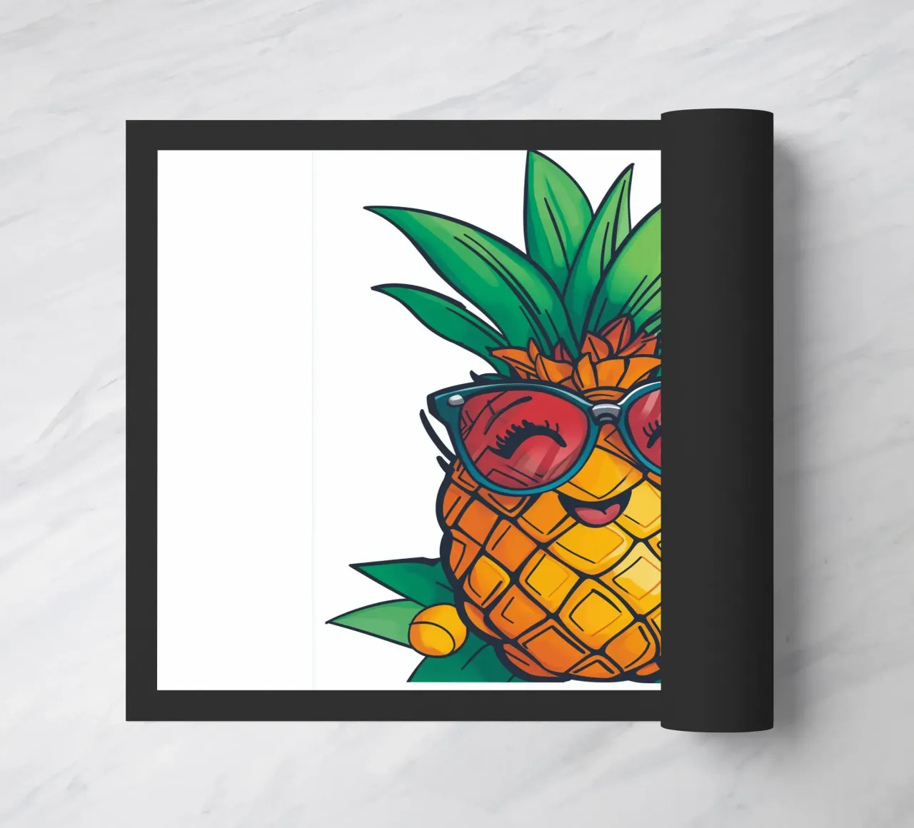 Happy Pineapple doormat by Motivate-Today