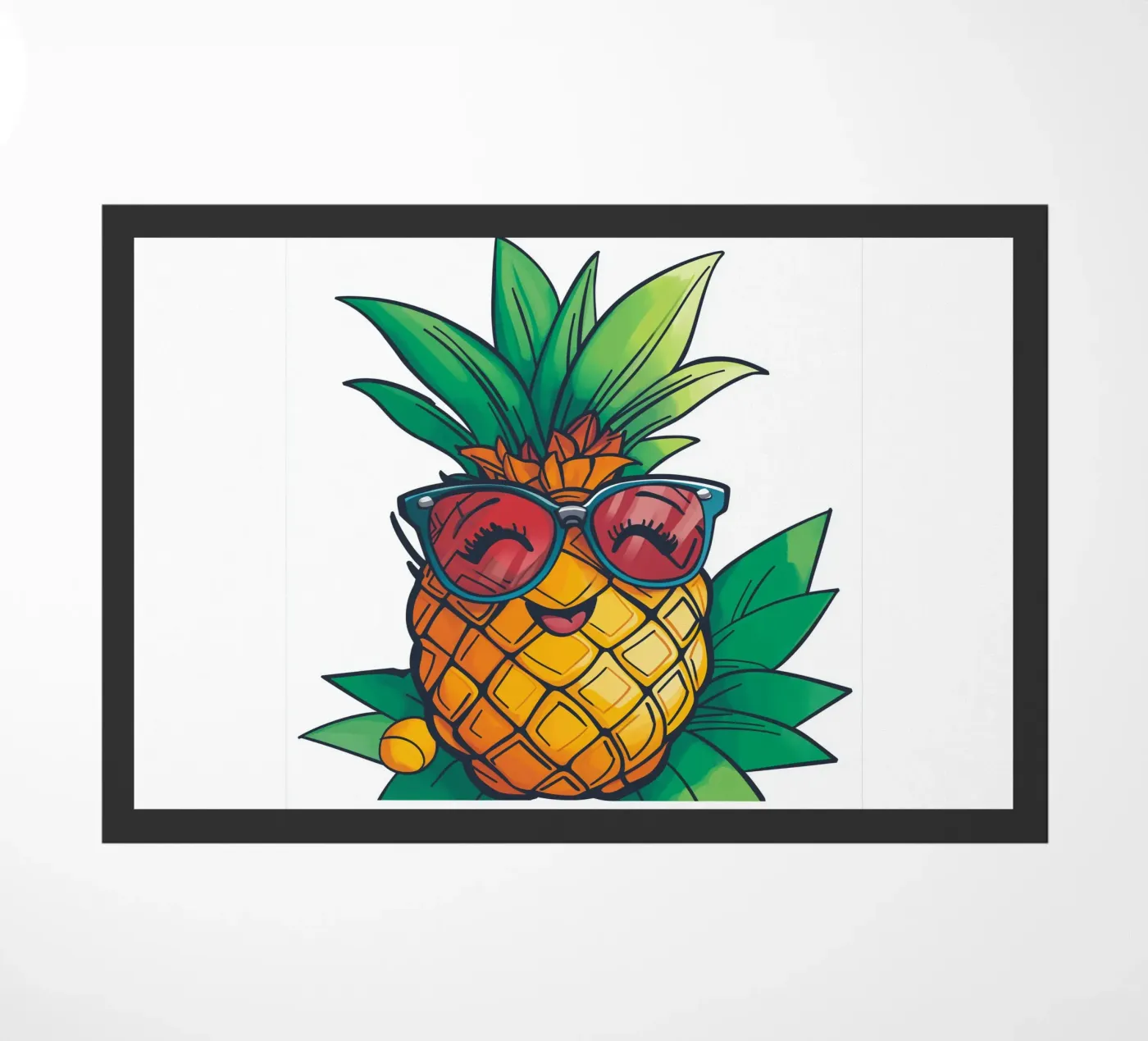 Happy Pineapple doormat by Motivate-Today