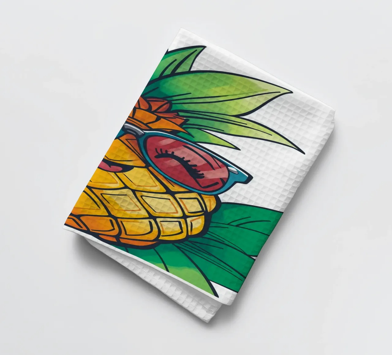 Ananas felice canovaccio da cucina da Motivate-Today