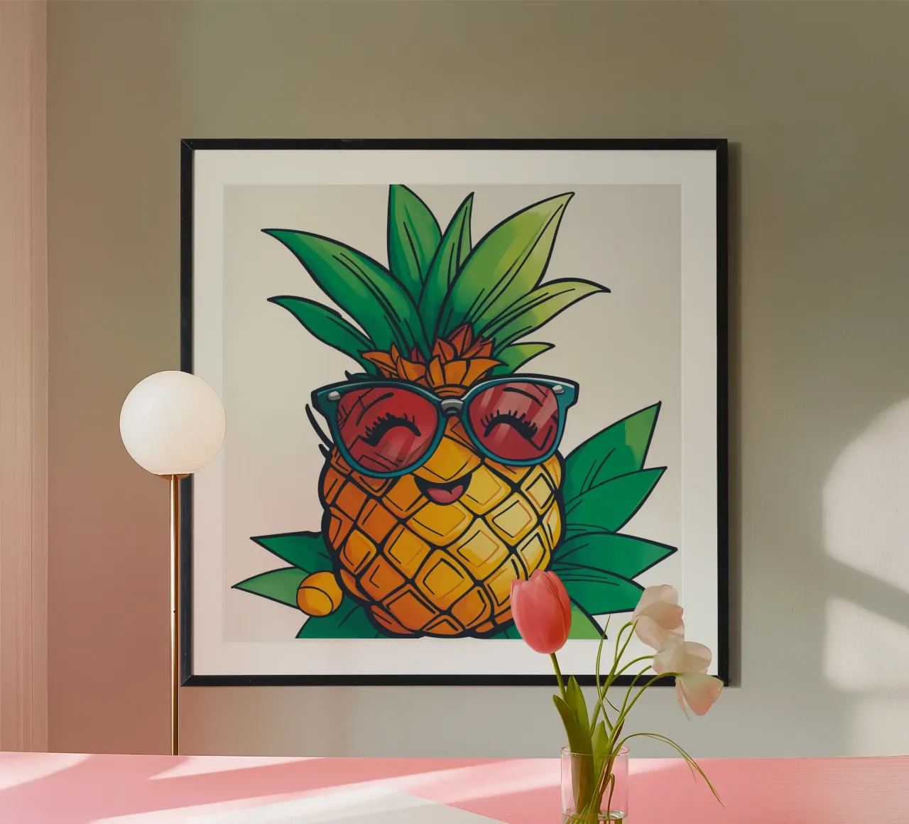Ananas felice carta hahnemühle da Motivate-Today