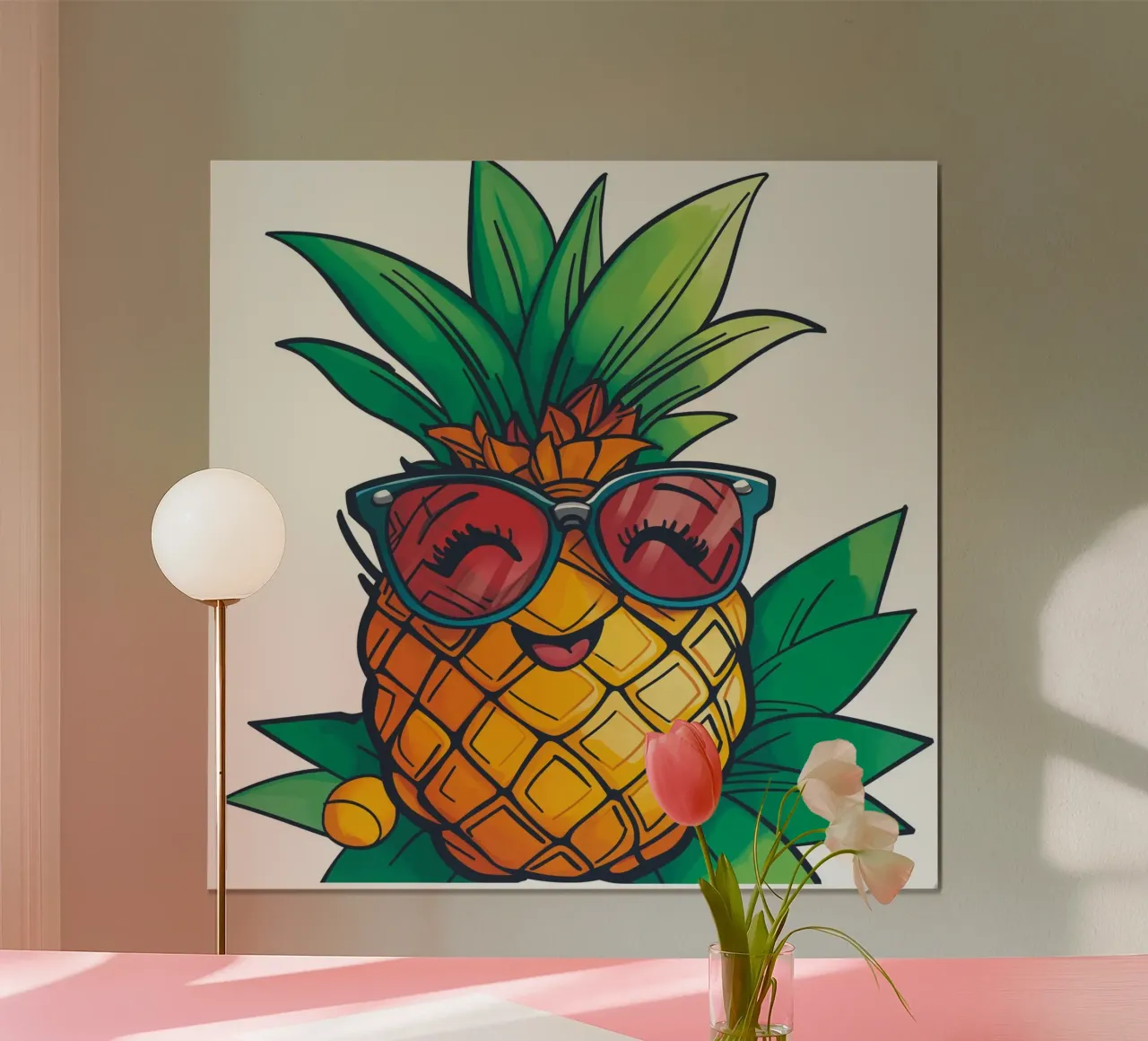Ananas felice carta hahnemühle da Motivate-Today