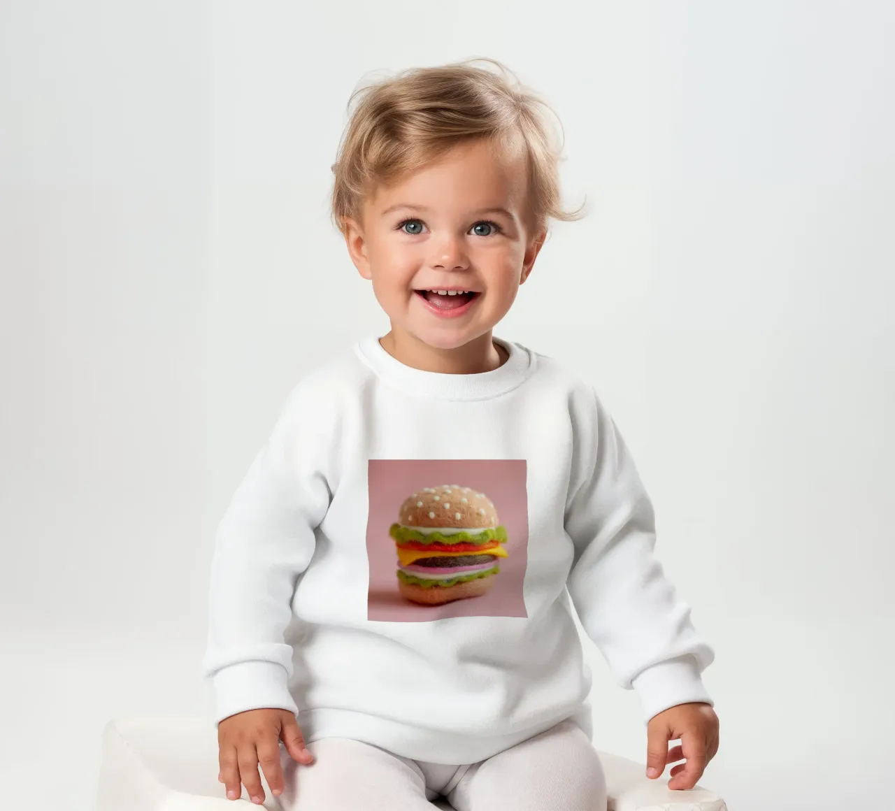 Hamburger soffice felpa neonato da Motivate-Today
