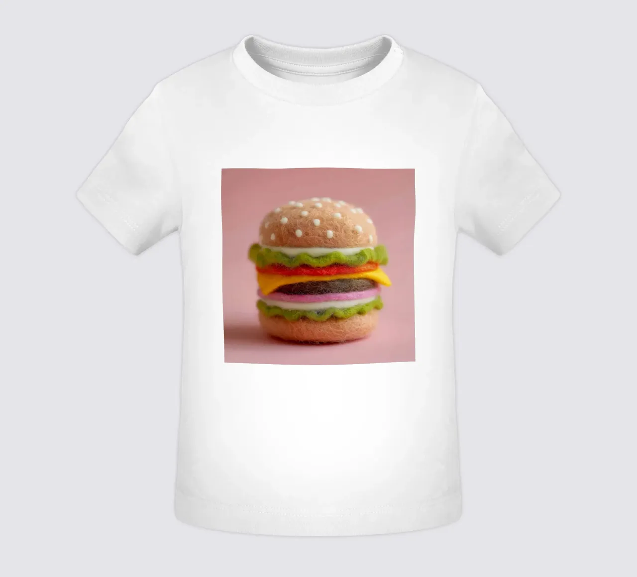 Hamburger soffice maglietta neonato da Motivate-Today