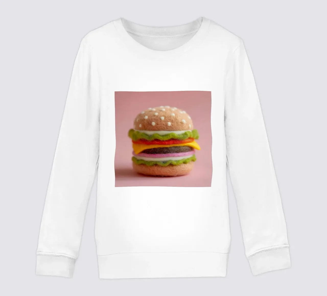 Hamburger soffice felpa bambino da Motivate-Today