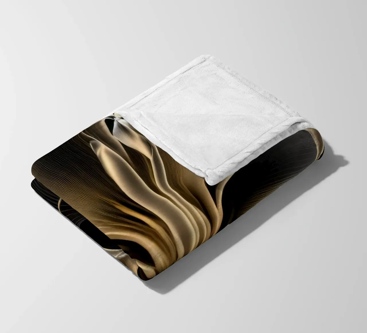 Flower on dark background fleece blanket by Imagine