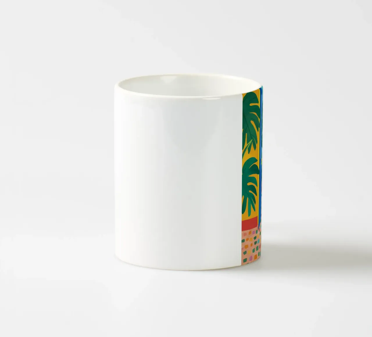 Balcone vista giungla tazza in ceramica da FadeAura