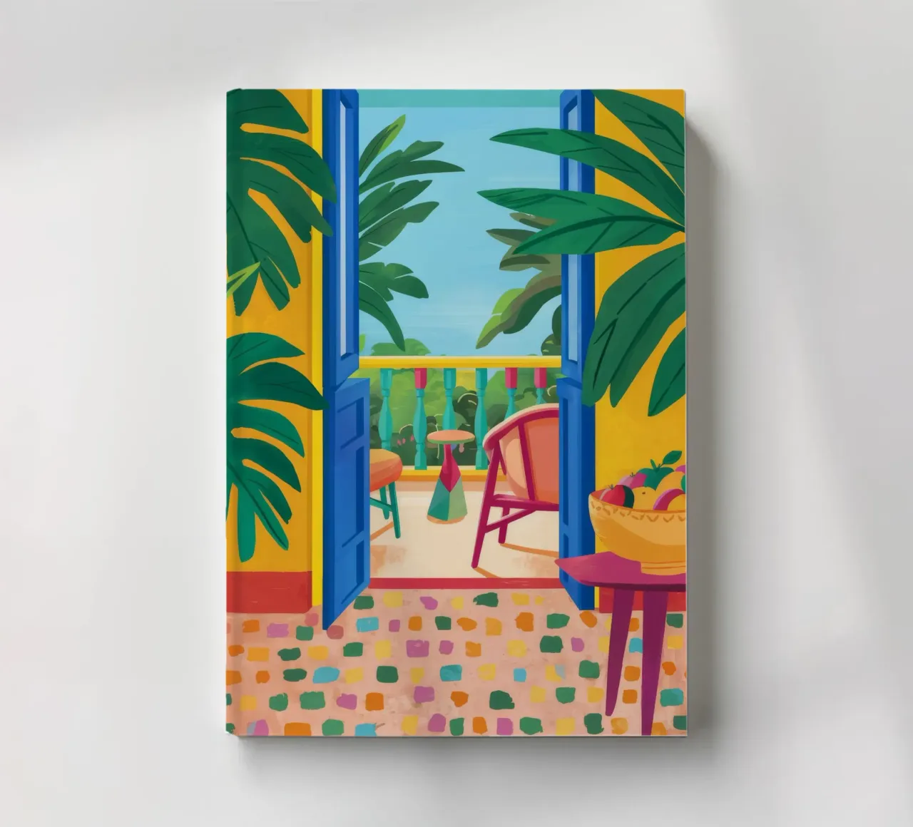Balcony Jungle View notebook by FadeAura