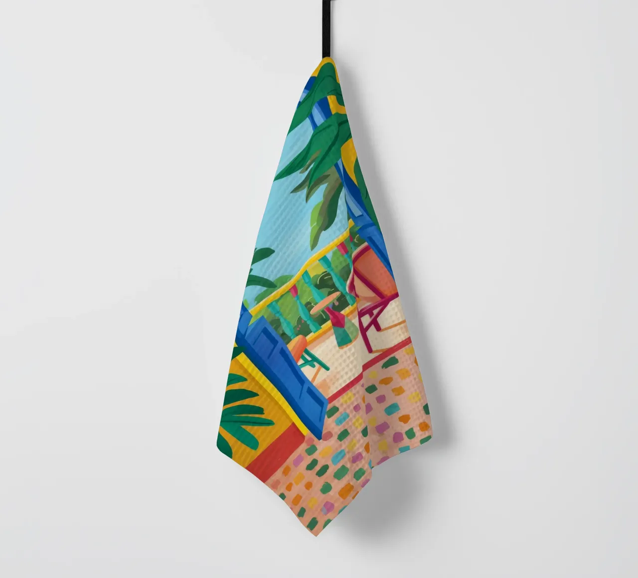 Balcon Vue sur la jungle torchon de FadeAura