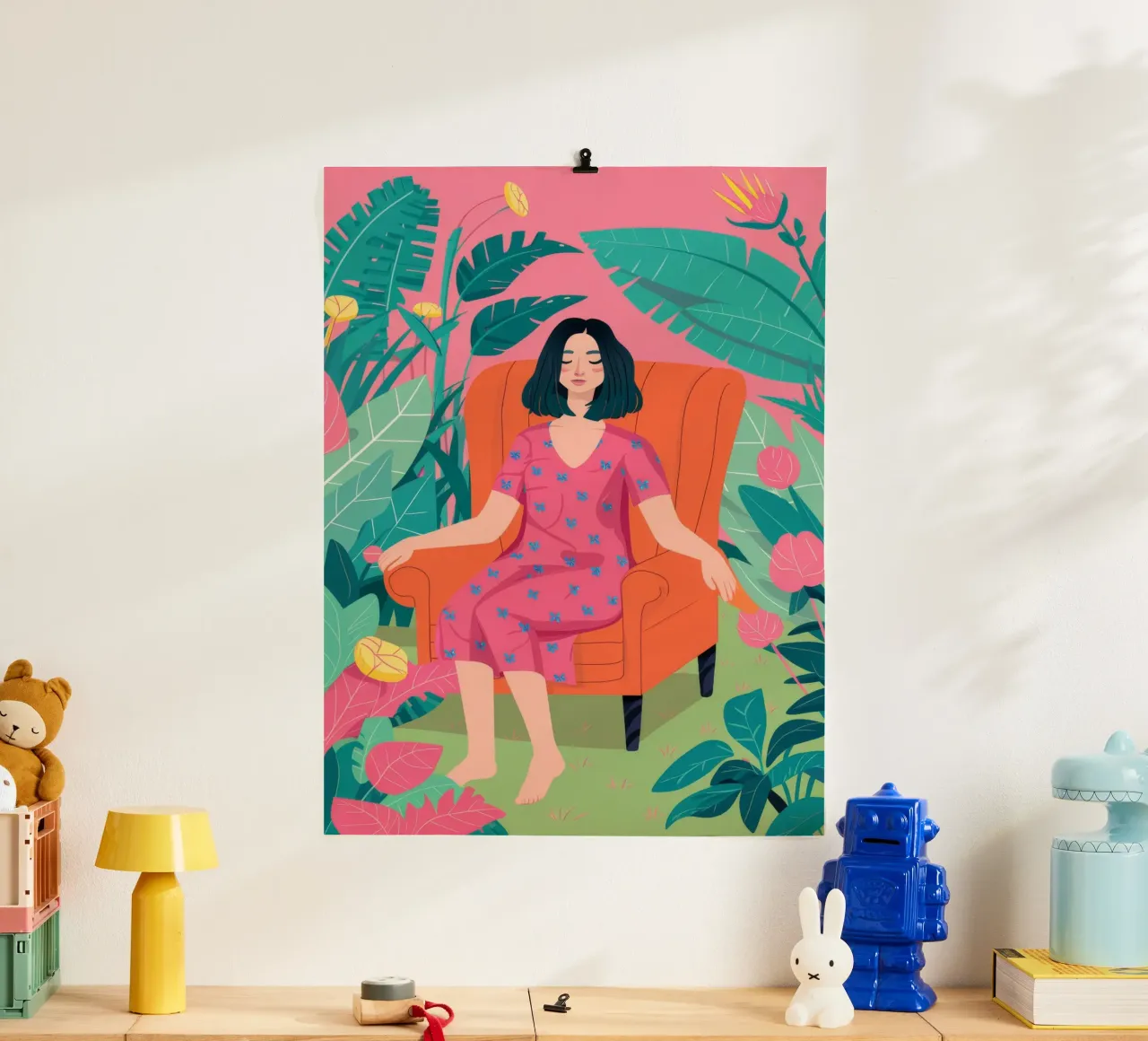 Roze jurk tuin rust hahnemühle van FadeAura