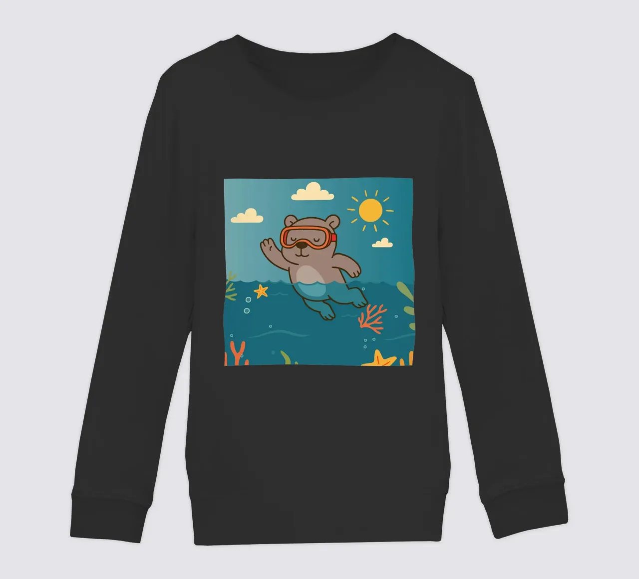 Immersione in mare con l'orso felpa bambino da namosh