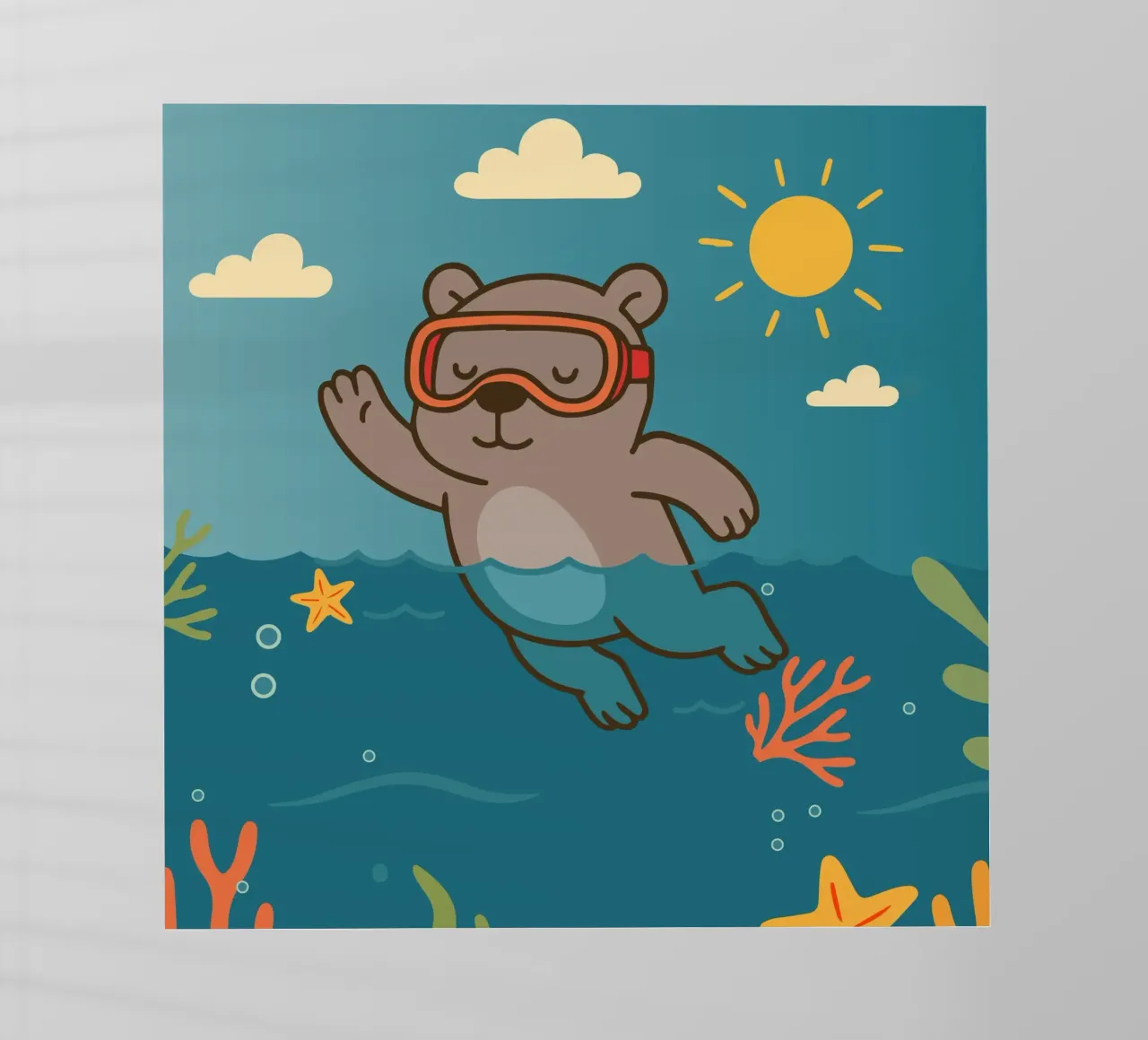 Immersione in mare con l'orso pellicola backlit da namosh