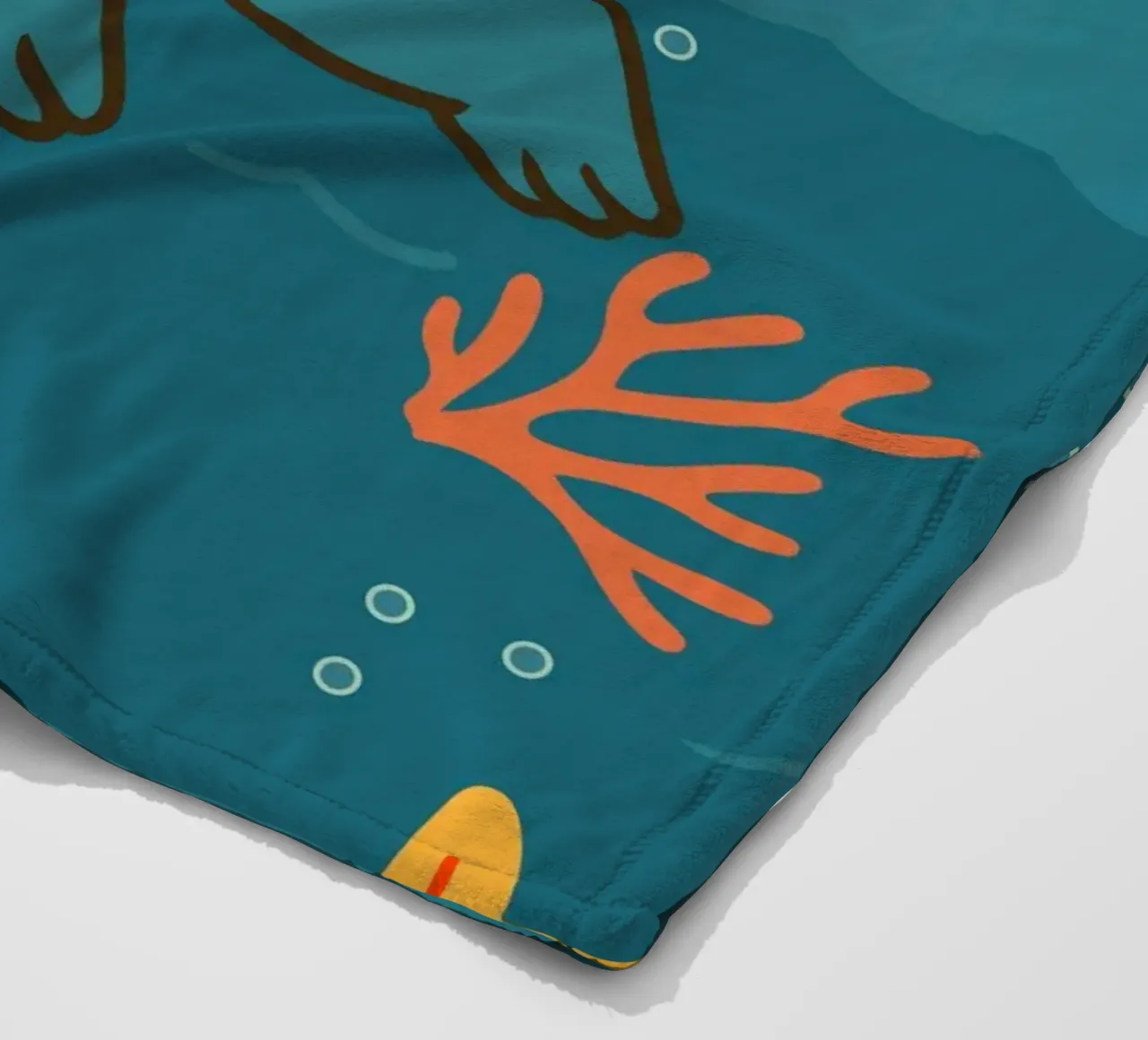 Immersione in mare con l'orso coperta in pile da namosh