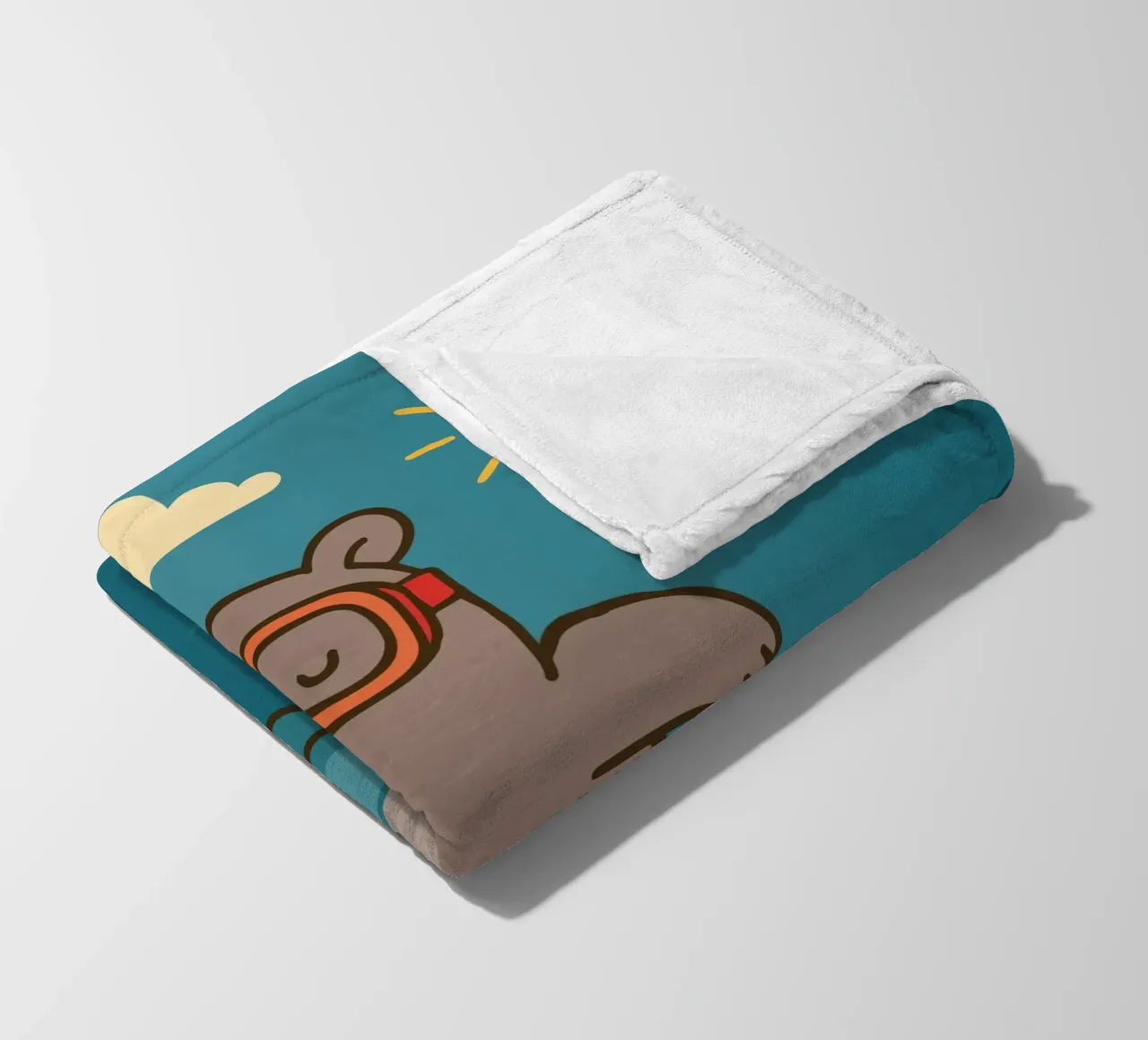 Immersione in mare con l'orso coperta in pile da namosh