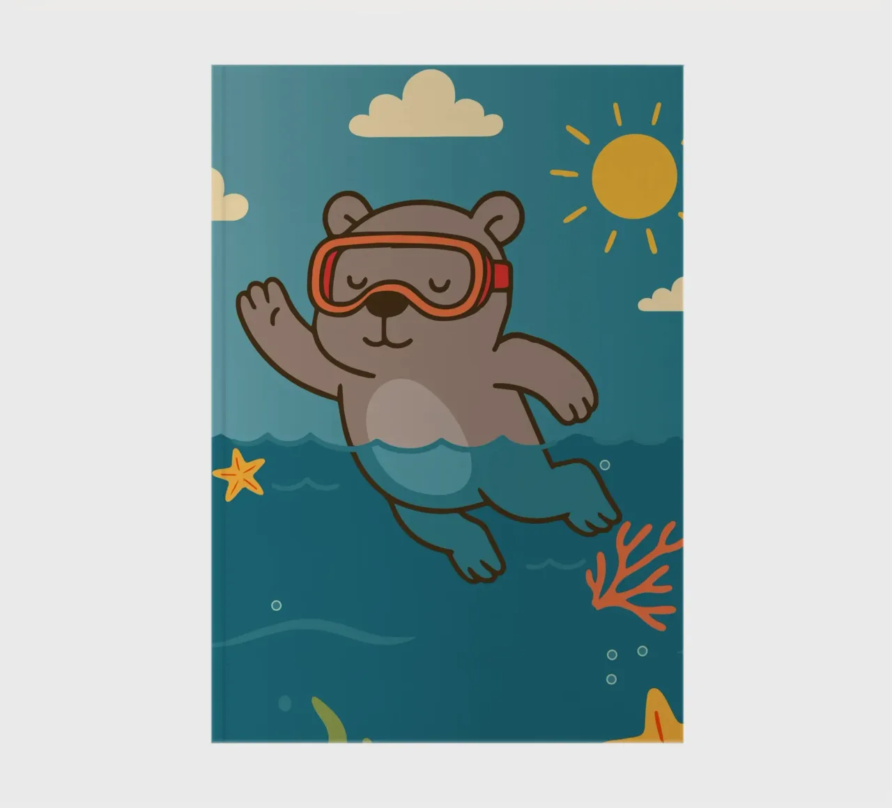 Immersione in mare con l'orso diario da namosh