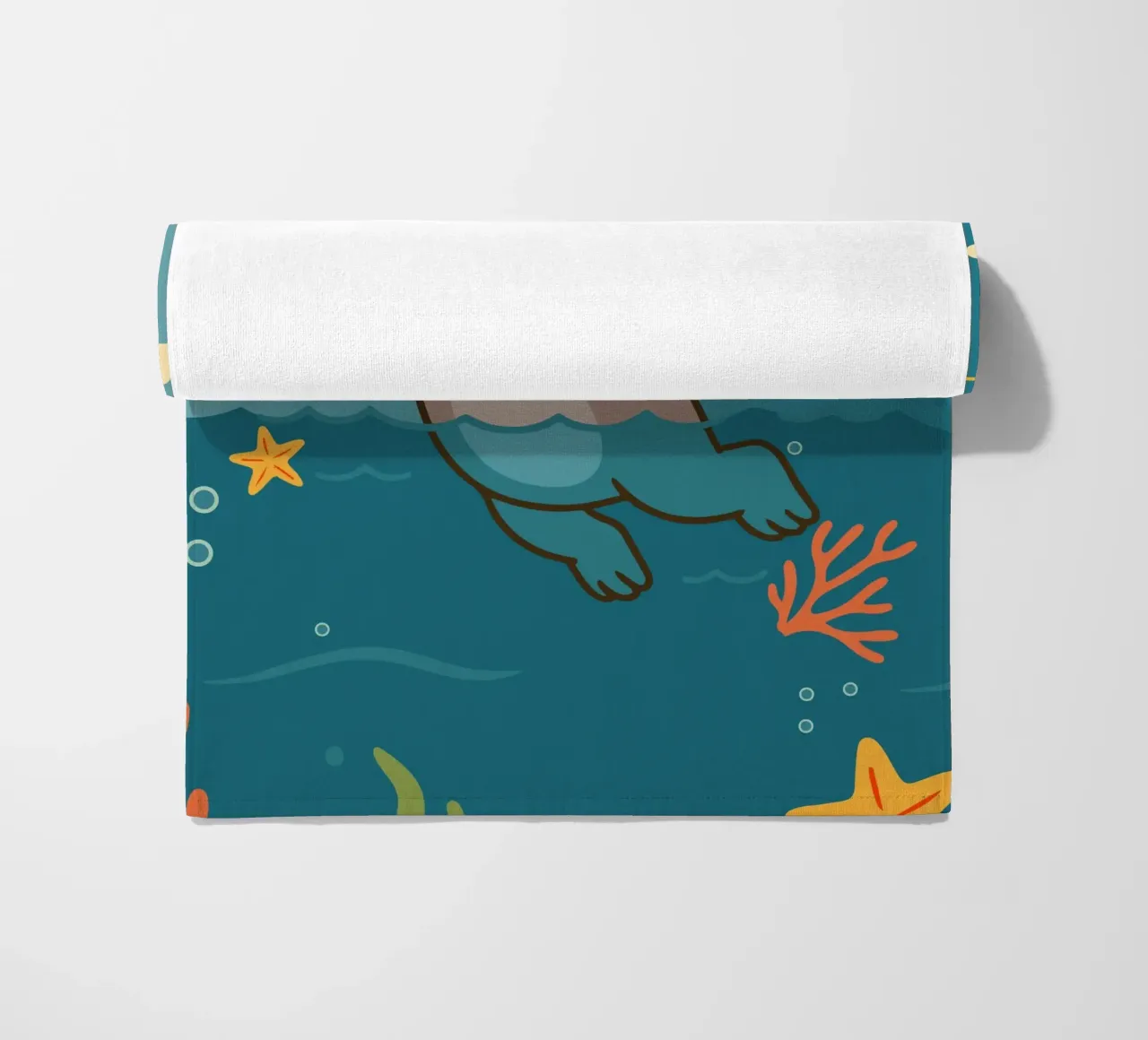 Immersione in mare con l'orso telo mare da namosh