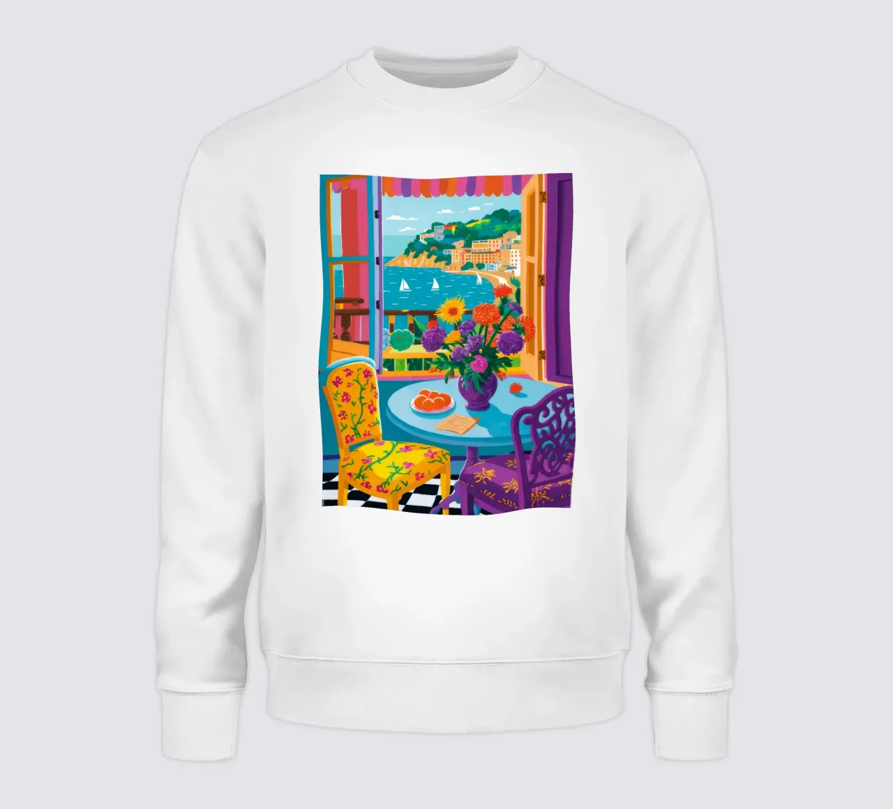 Festa colorata in terrazza felpa da FadeAura