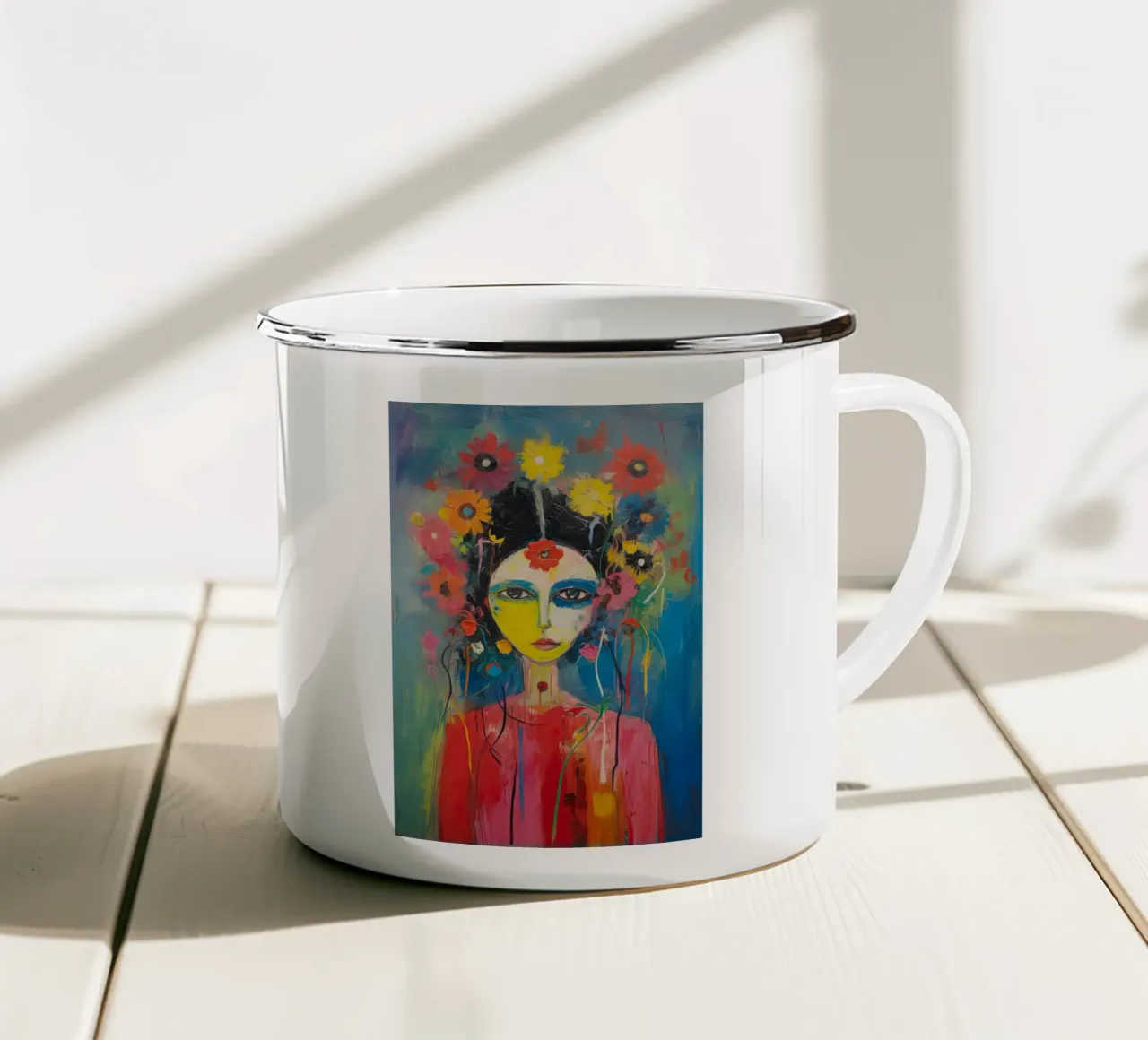 Arte da parete di Imagine tazza in smalto da Imagine