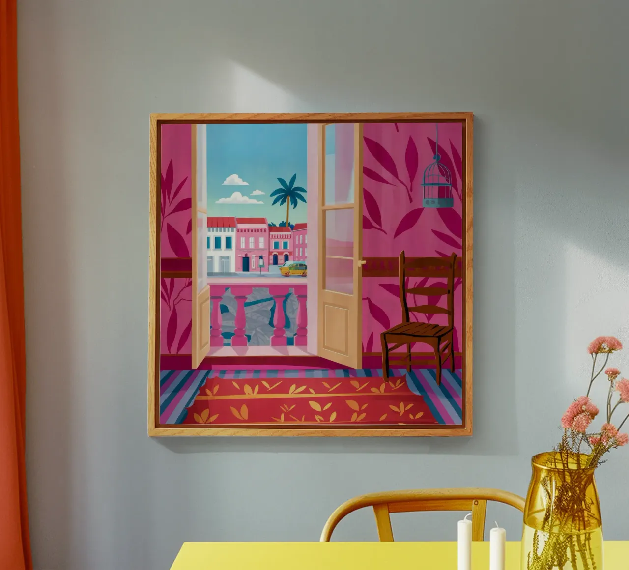 Camera rosa Brezza di mare plexiglass da FadeAura