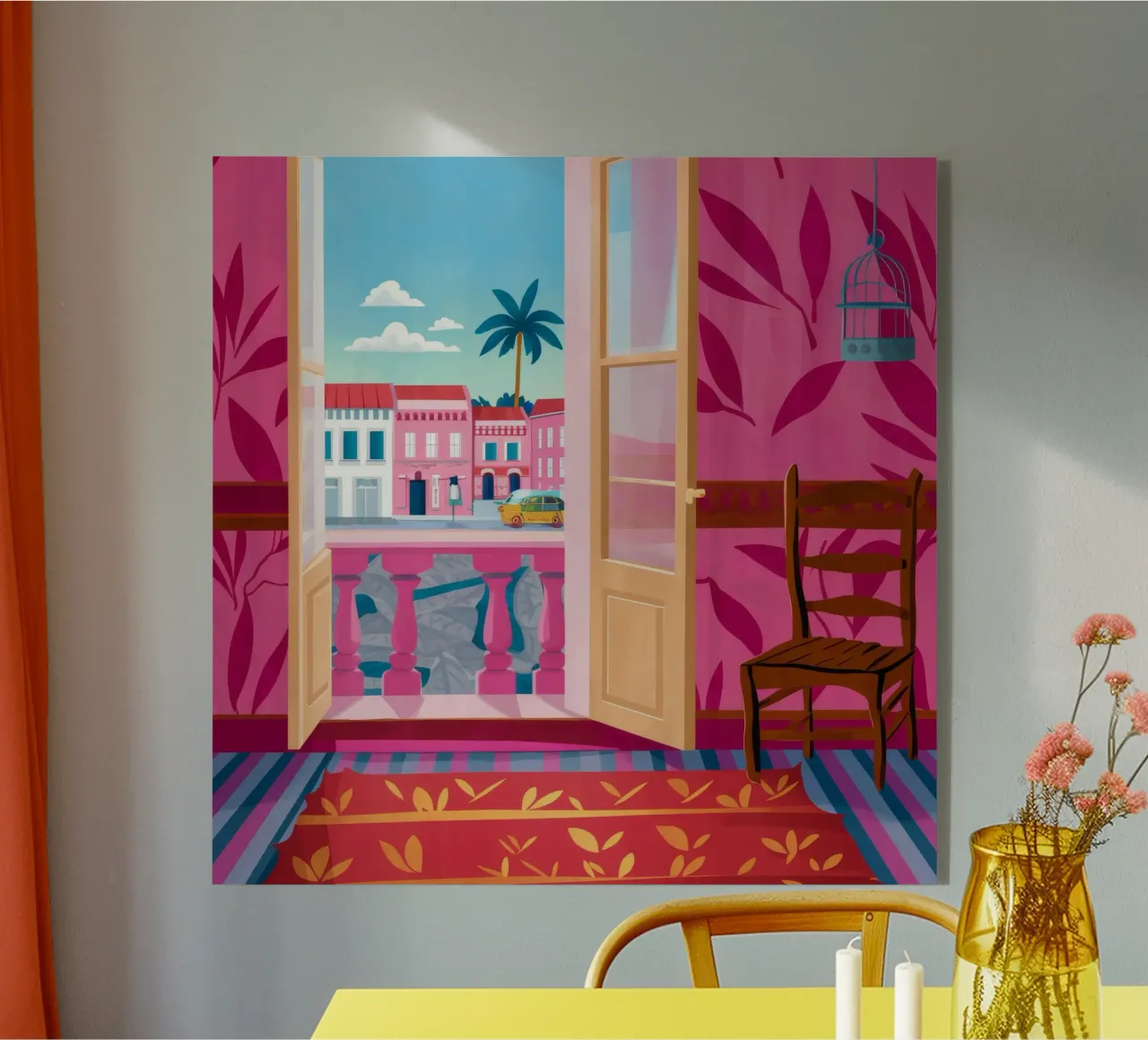 Camera rosa Brezza di mare plexiglass da FadeAura