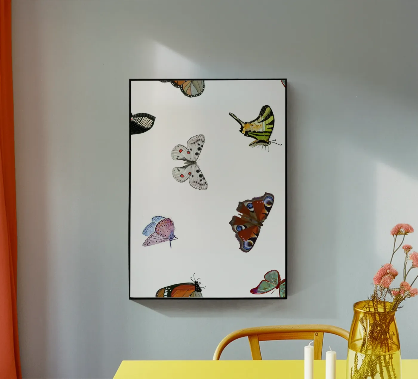 Farfalle bianche plexiglass da gulsengunel