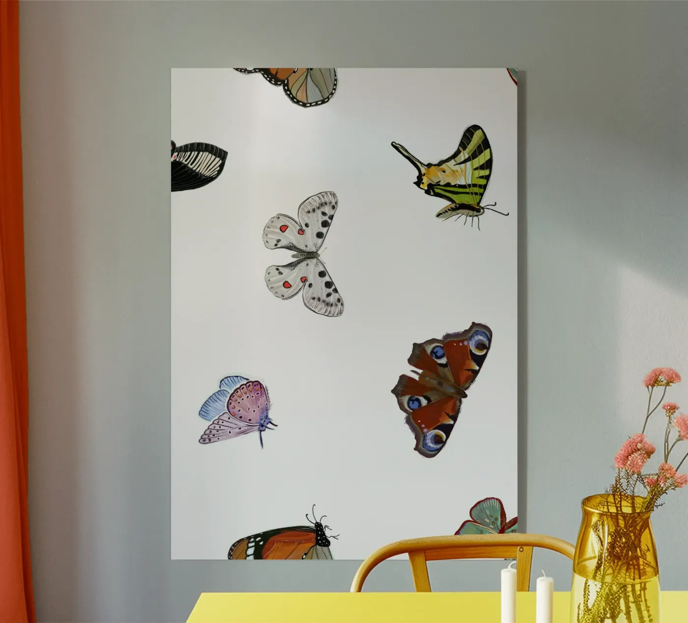 Farfalle bianche plexiglass da gulsengunel