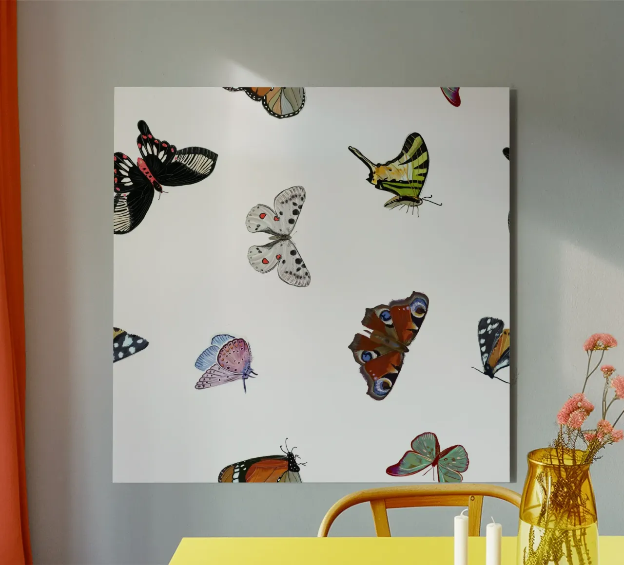Farfalle bianche alluminio dibond da gulsengunel