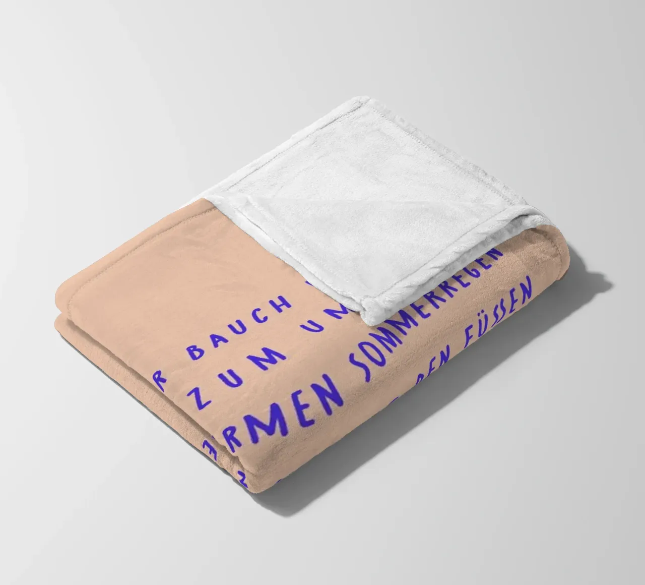 Lachen.Tanzen.Knutschen..Hand in Hand. coperta in pile da FRICKE DESIGN