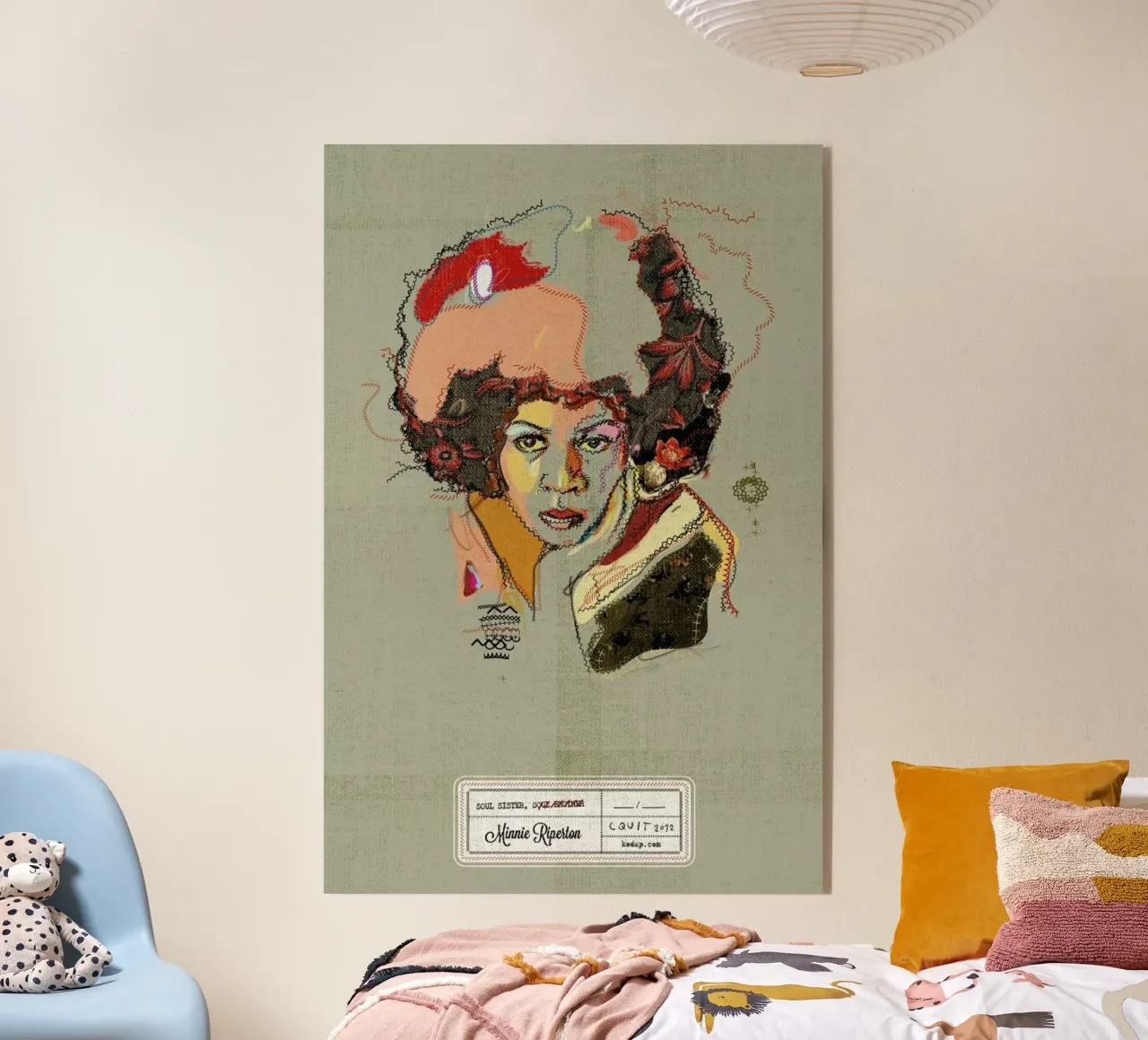 Minnie Portrait plexiglass da Carlos Quitério