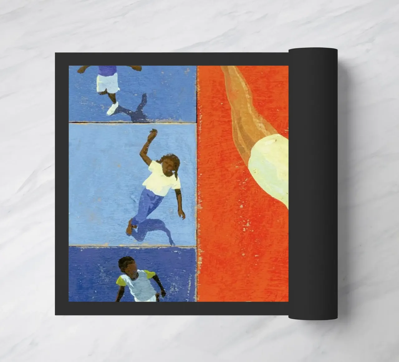 Diver Children doormat by Andy Bridge