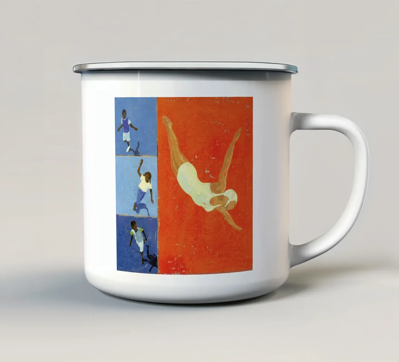 Diver Children tazza in smalto da Andy Bridge