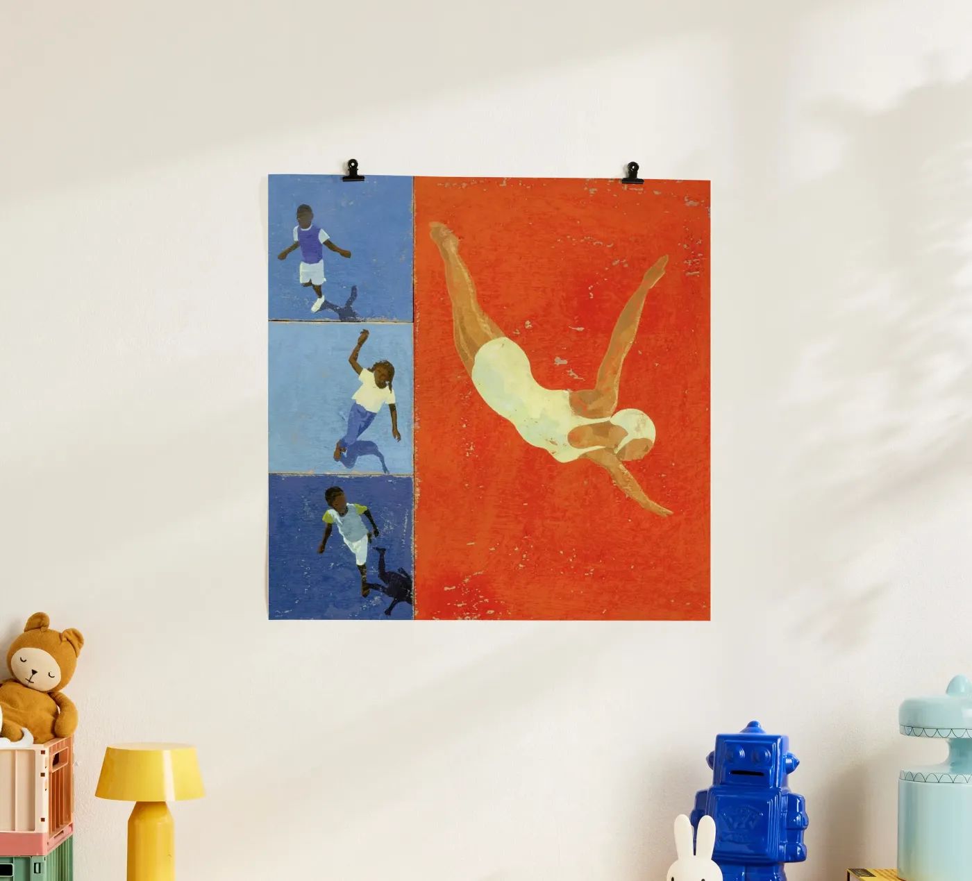 Diver Children poster van Andy Bridge