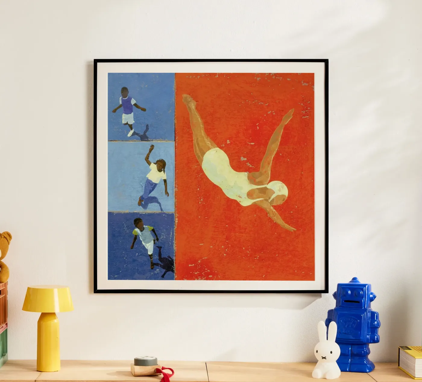 Diver Children poster van Andy Bridge