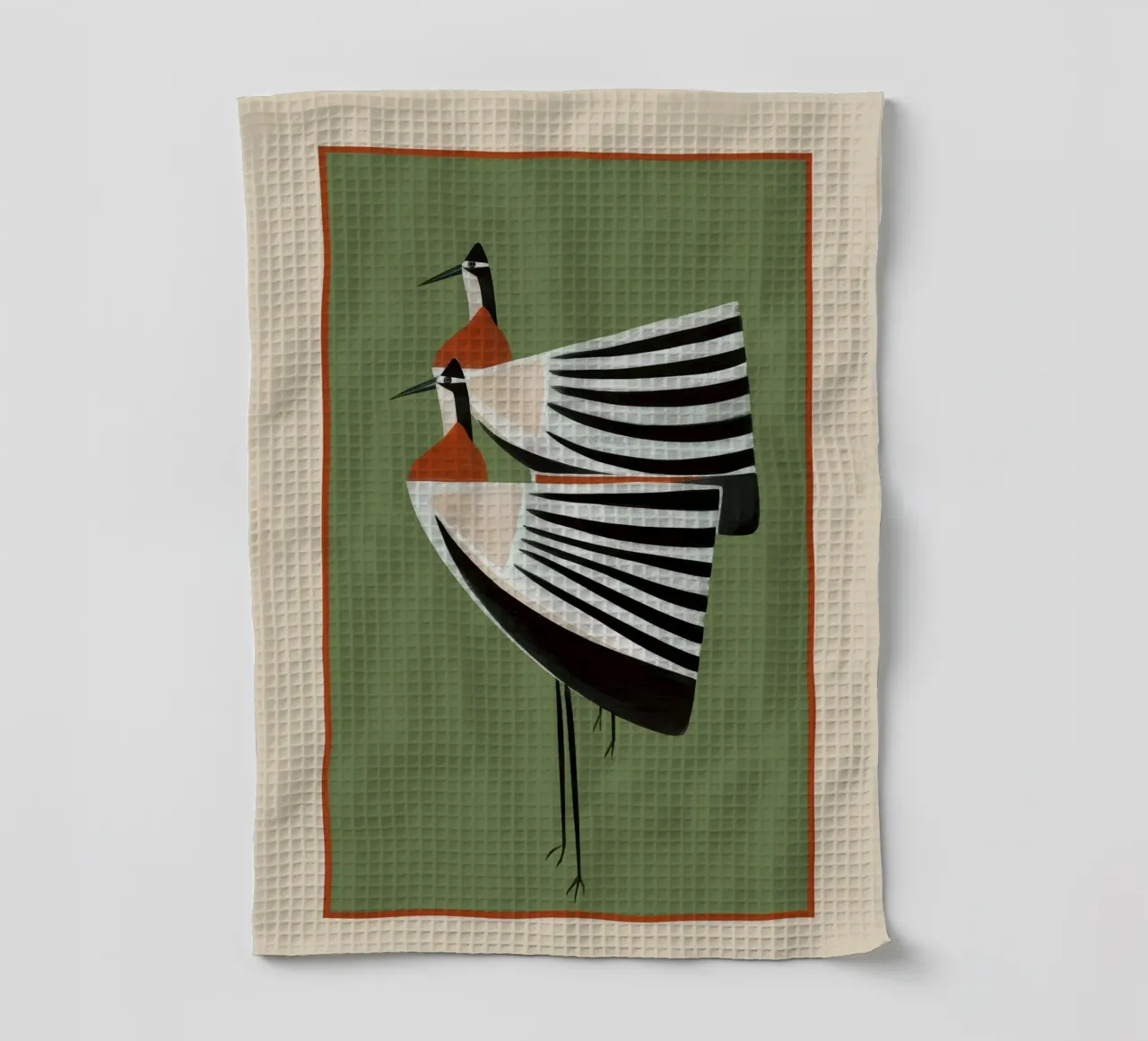 Striped Bird Pair canovaccio da cucina da cityart