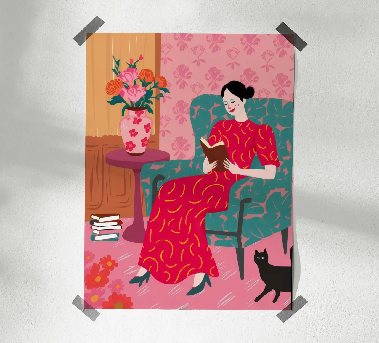 Lecture de la robe rouge hahnemühle de FadeAura