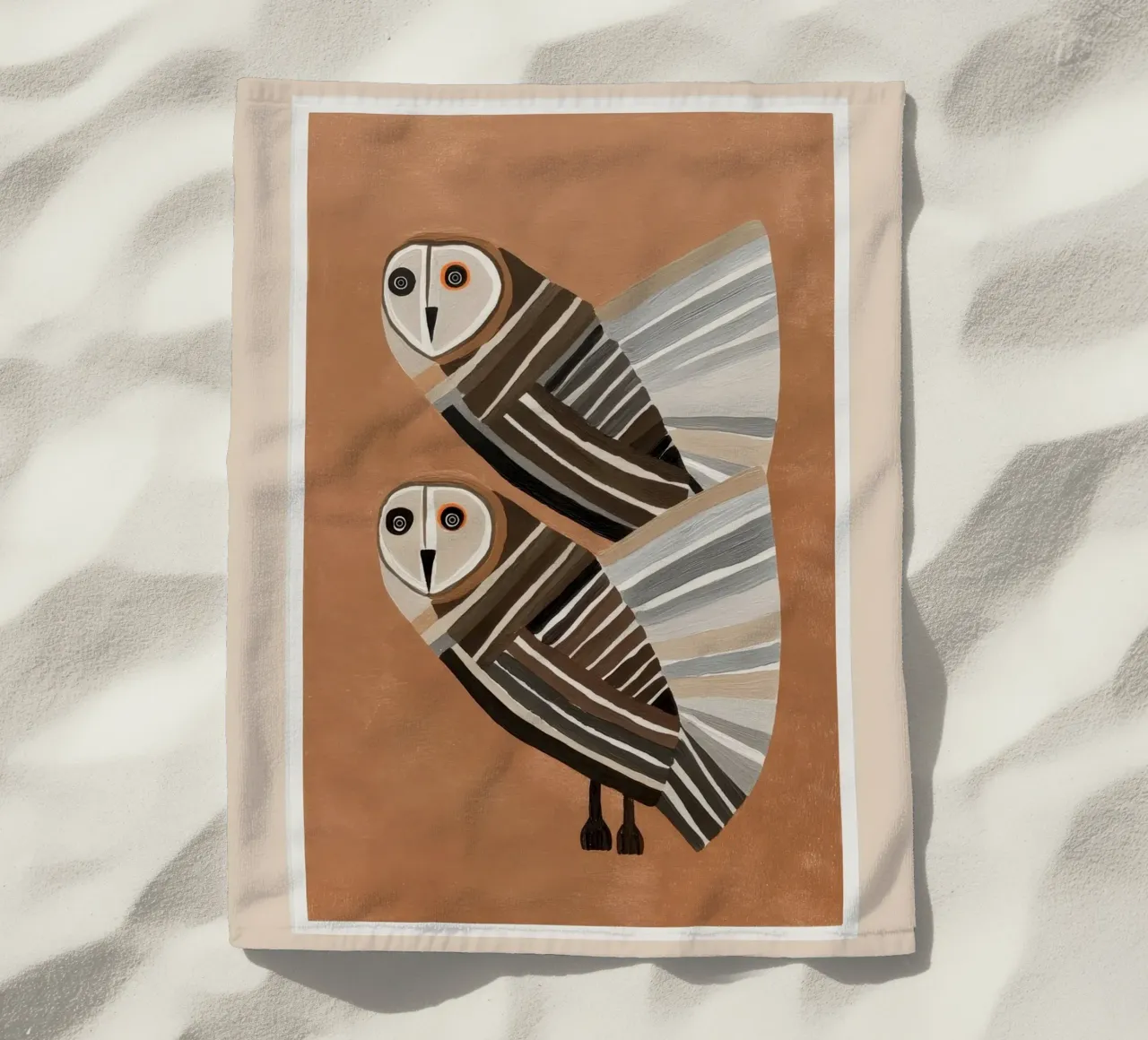 Striped Owl Pair telo mare da cityart