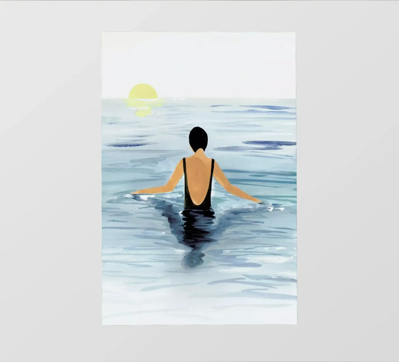 Swimmer pellicola backlit da Laura Page