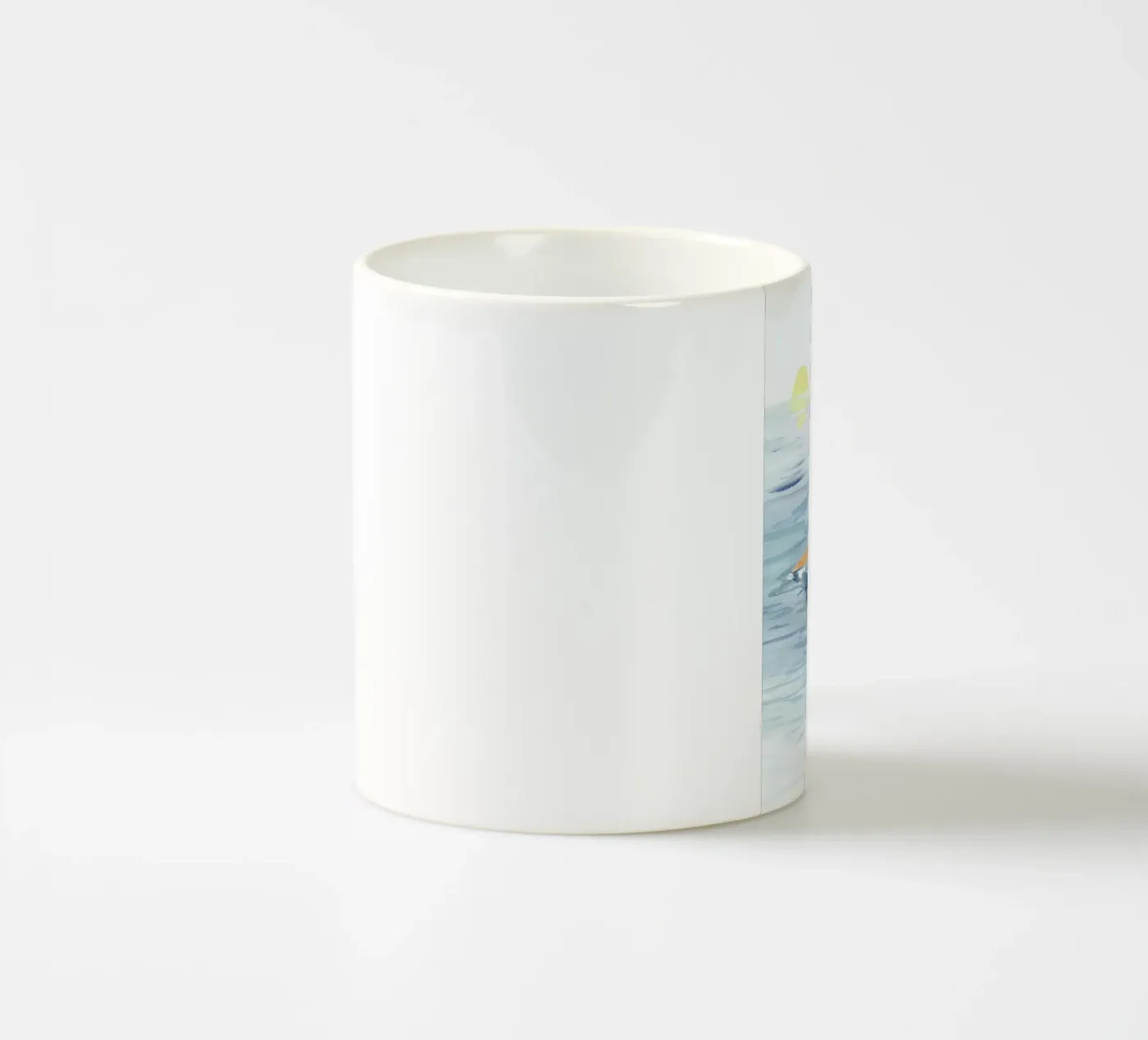Swimmer ceramic mug by Laura Page